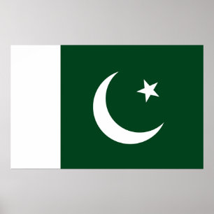 Canvas Print with Flag of Pakistan