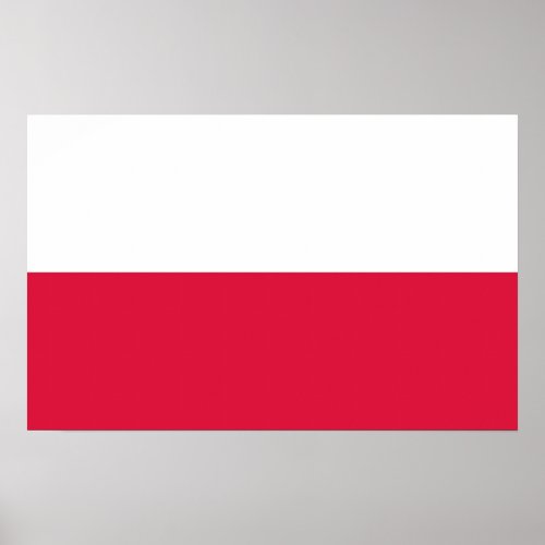 Canvas Print with Flag of Poland