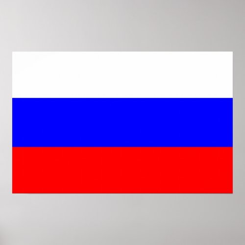 Canvas Print with Flag of Russia