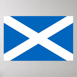 Canvas Print with Flag of Scotland