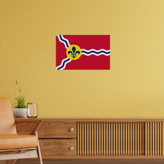 Canvas Print with Flag of St. Louis