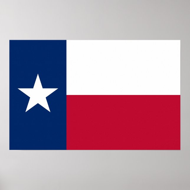 Canvas Print with Flag of Texas, U.S.A. (Front)