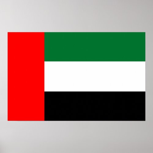 Canvas Print with Flag of United Arab Emirates