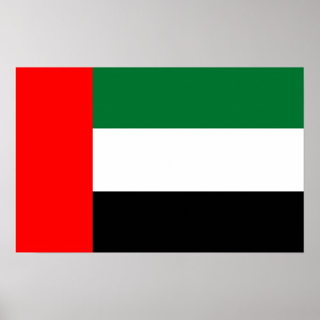 Canvas Print with Flag of United Arab Emirates (Front)
