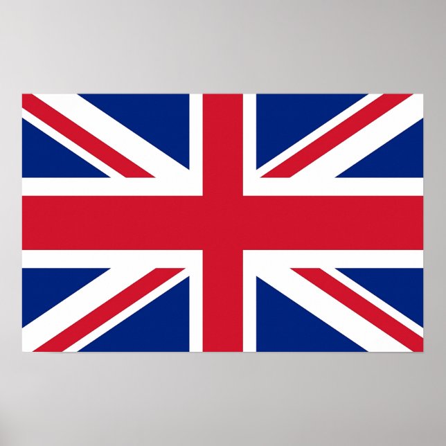 Canvas Print with Flag of United Kingdom (Front)