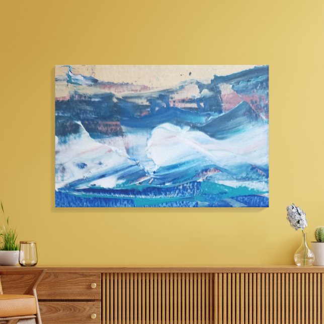 Canvas Print Yellow Coast Monticelli Art (Insitu(LivingRoom))
