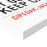 RT 002/02 KEEP CALM  Canvas Prints