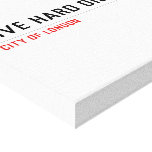 live hard die hard  Canvas Prints