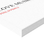 ilove music  Canvas Prints