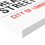 Bread Street  Canvas Prints