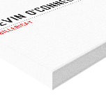 Kevin o'cONNELL WAY  Canvas Prints