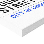 Your Name Street  Canvas Prints