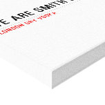 We are Smith & Smith  Canvas Prints