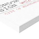 LONDON STREET SIGN  Canvas Prints