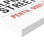 Alphabet  Street  Canvas Prints