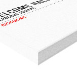 welcome hall lane  Canvas Prints