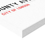 Cunty Avenue  Canvas Prints