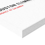 houston elemnetary st  Canvas Prints