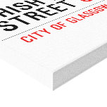 SHISH MAHAL  Street  Canvas Prints