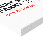 hairy bollocks fanny st  Canvas Prints