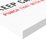 Keep calm  Canvas Prints