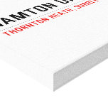 NAMTON DRIVE  Canvas Prints