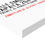 CALLE EMILIANO  ZAPATA 204  Canvas Prints