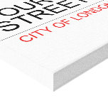 Your Name Street  Canvas Prints