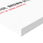 paul brown street   Canvas Prints