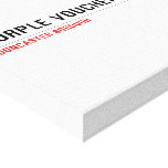 purple voucher avenue  Canvas Prints