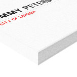 JIMMY PETERS Street  Canvas Prints