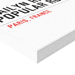 Kailyn ringer Popular road  Canvas Prints