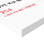 I LOVE KIA MIA THOMPSON    Canvas Prints