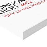 LONDON STREET SIGN  Canvas Prints