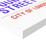 Your Name Street  Canvas Prints