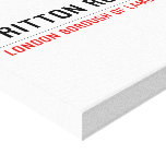 TRITTON ROAD  Canvas Prints