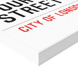 Your Name Street  Canvas Prints