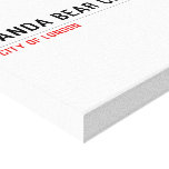 PANDA BEAR COURT  Canvas Prints