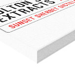 Fulton street Extracts  Canvas Prints