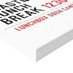 Toastmaster Lunch break  Canvas Prints