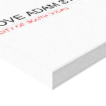 Love adam stephen  Canvas Prints