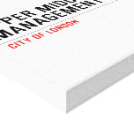 Upper Middle Management Lane  Canvas Prints