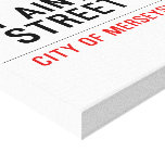 It aint safe  street  Canvas Prints