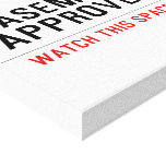 BASEMENT  APPROVED  Canvas Prints