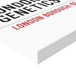 LONDON city genetics  Canvas Prints