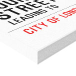 Your Name Street  Canvas Prints