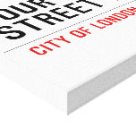 Your Name Street  Canvas Prints