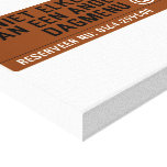 Geniet elke dag van een ander         dagmenu  Canvas Prints