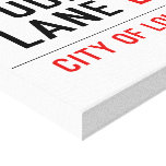 PUDDING LANE  Canvas Prints