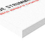 Joe Strummer Way  Canvas Prints